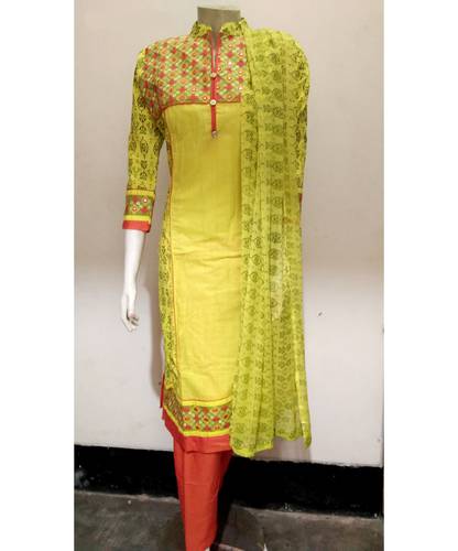 Linen Embroidered Stitched 3 Piece by Bangaliana